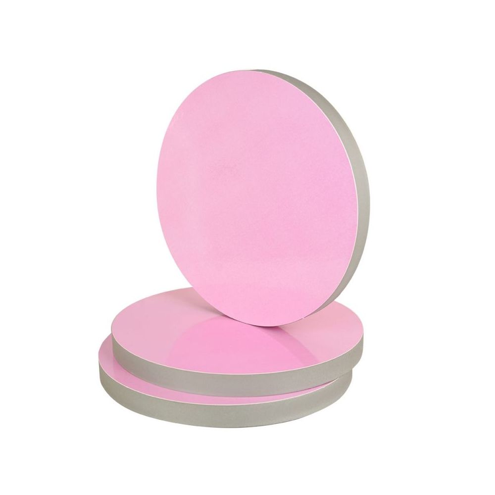 Round cake base - thick, polystyrene, pink, 24 cm