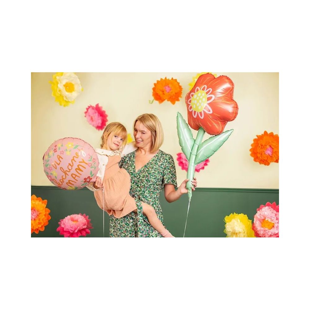Foil balloon, Dla Kochanej Mamy - PartyDeco - round, 35 cm