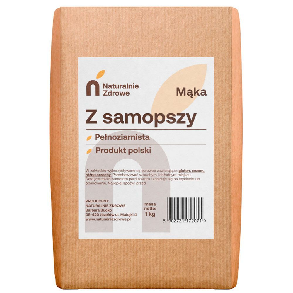 Mąka z Samopszy - Naturalnie Zdrowe - pełnoziarnista, typ 2000, 1 kg