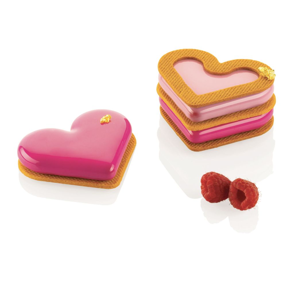 Silicone form for monoportions - SilikoMart - Mini Love Story