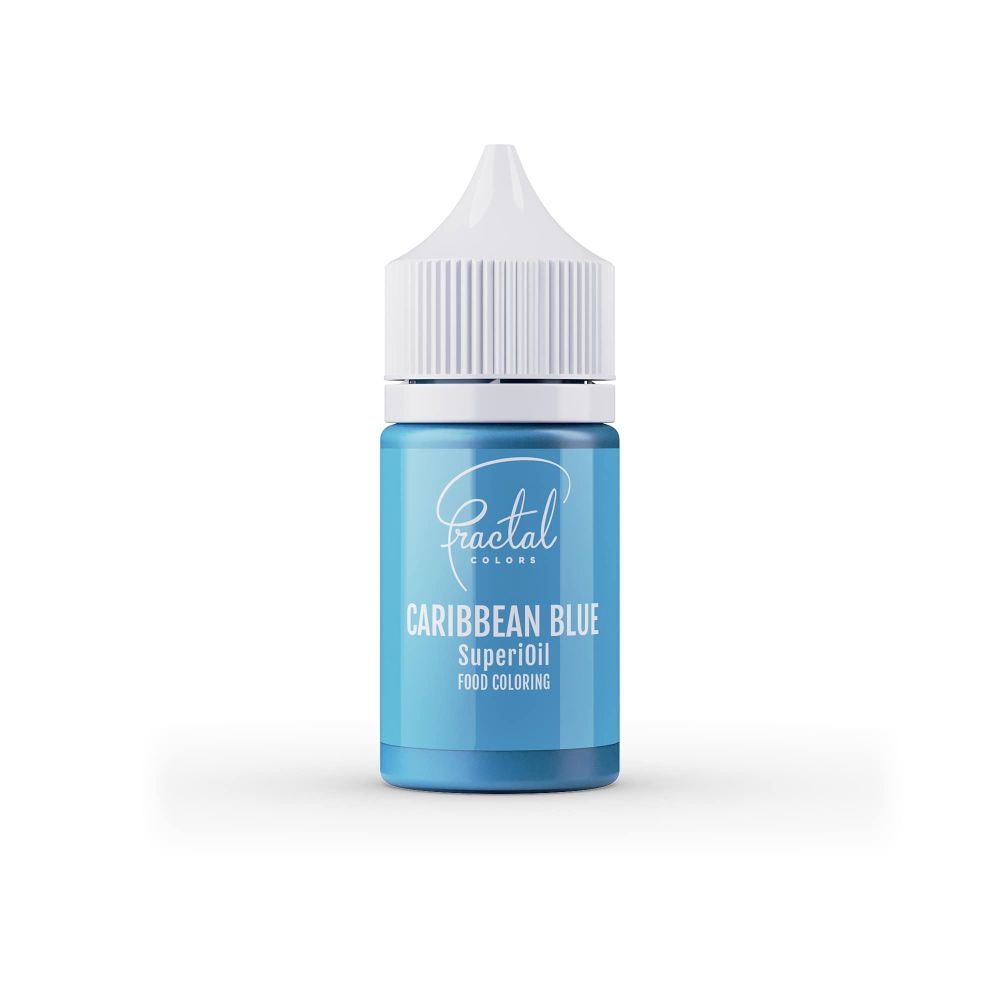 Barwnik olejowy SuperiOil do mas tłustych - Fractal Colors - Caribbean Blue, 30 ml
