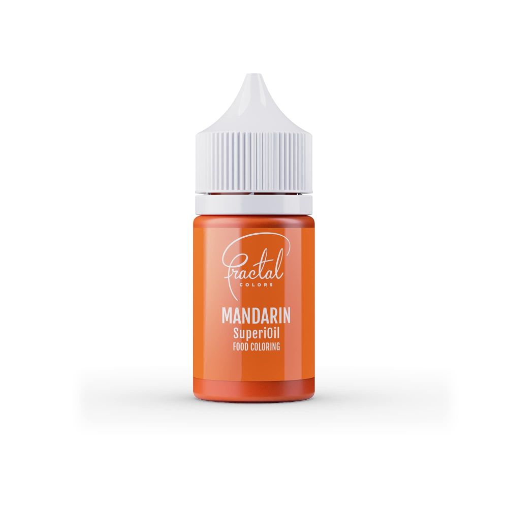 Barwnik olejowy SuperiOil do mas tłustych - Fractal Colors - Mandarin, 30 ml