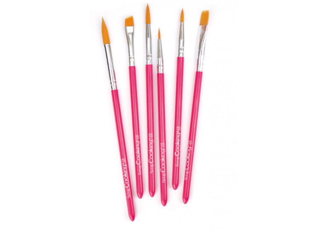 Zestaw pędzelków do dekoracji - ScrapCooking - 6 szt.