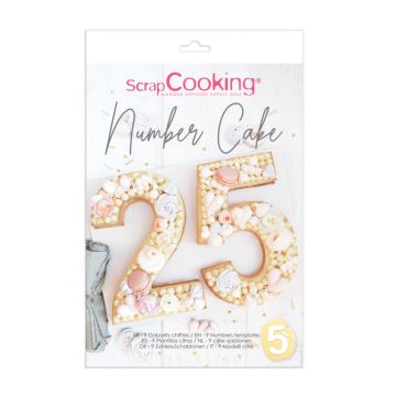 Cake kit - ScrapCooking - Numbers, 10 pcs.