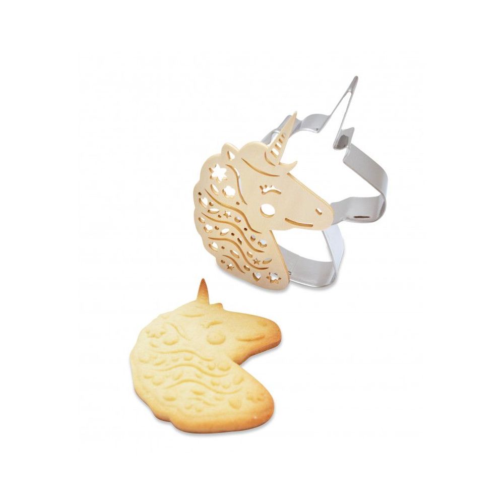 Cutter, mold with a template for cookies - ScrapCooking - Unicorn