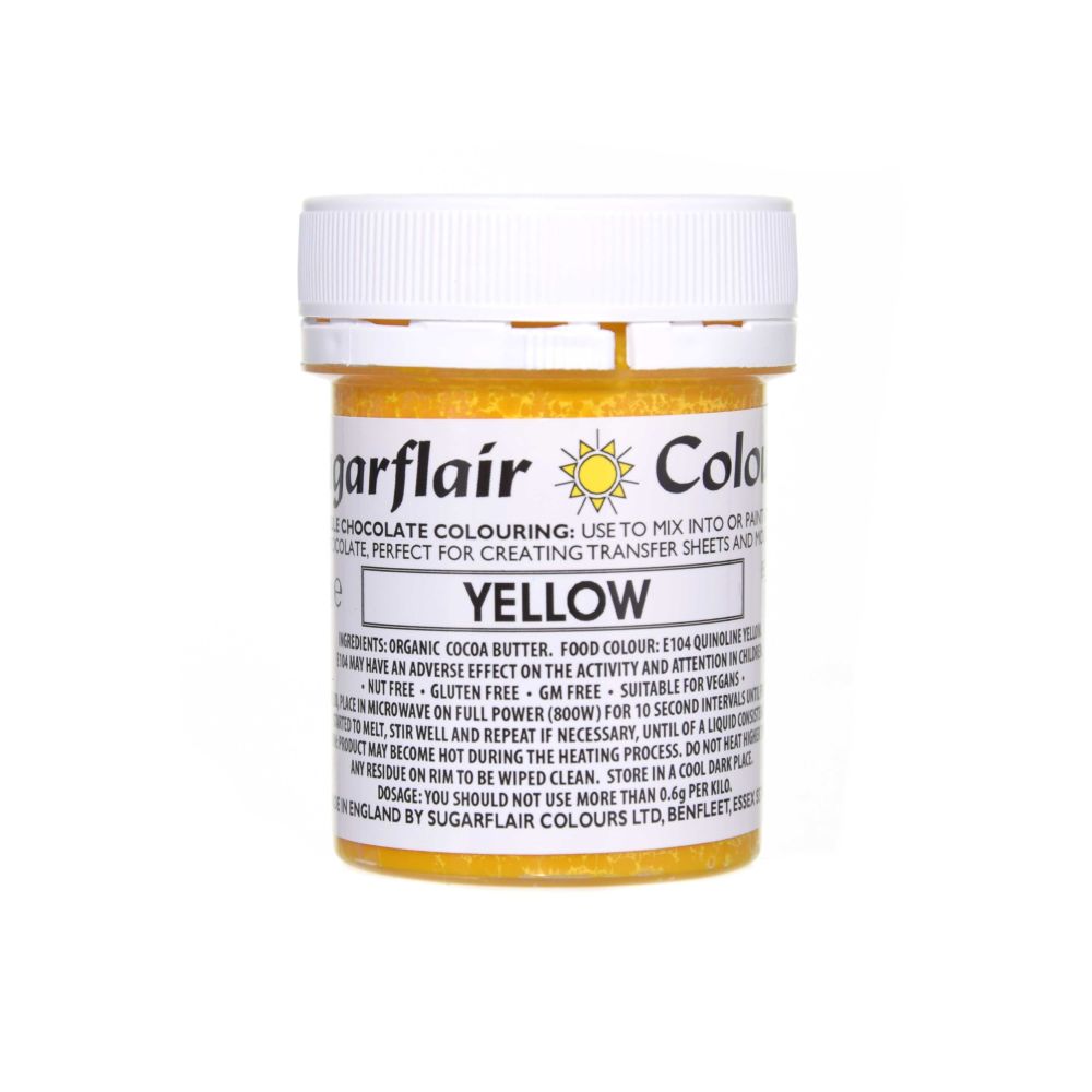 Chocolate dye - Sugarflair - Yellow, 35 g