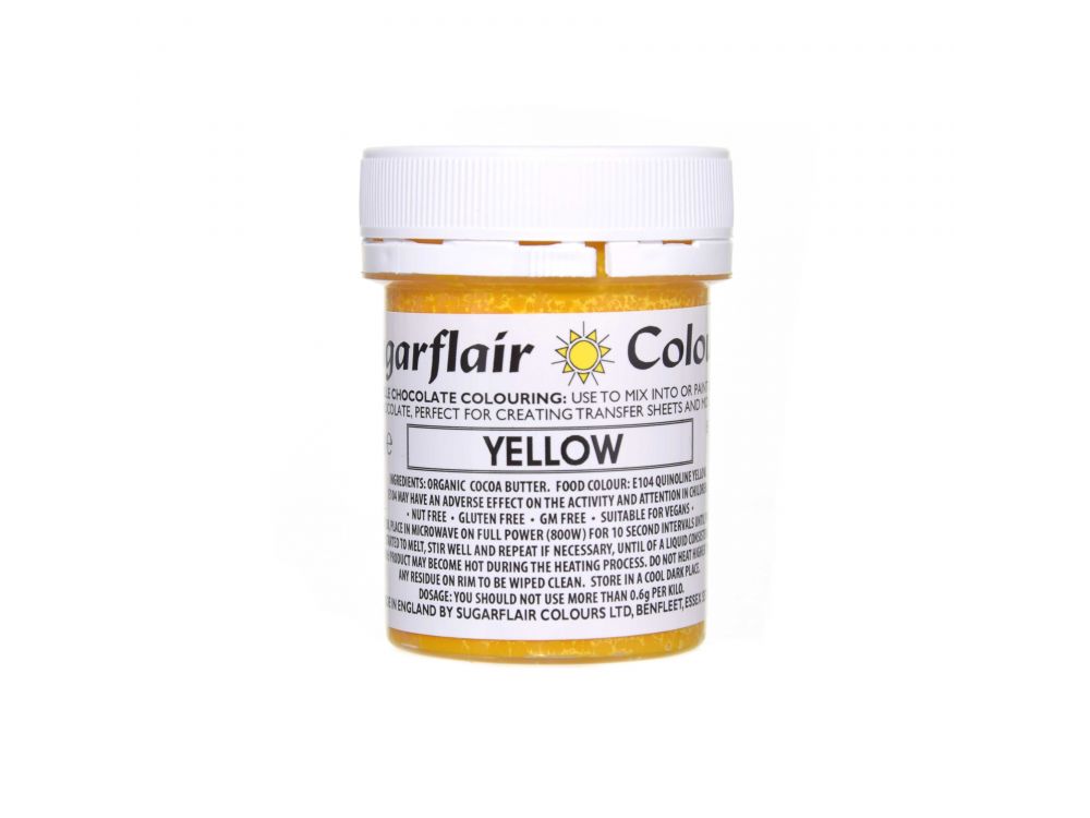 Chocolate dye - Sugarflair - Yellow, 35 g