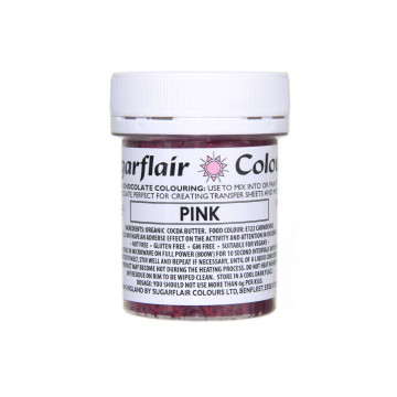 Chocolate dye - Sugarflair - pink, 35 g