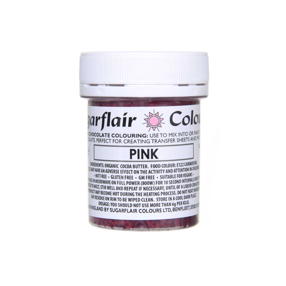 Chocolate dye - Sugarflair - Pink, 35 g