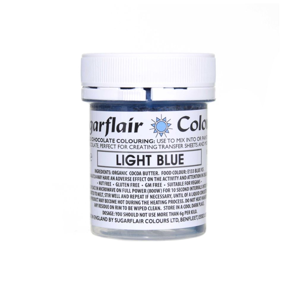 Chocolate dye - Sugarflair - Light Blue, 35 g