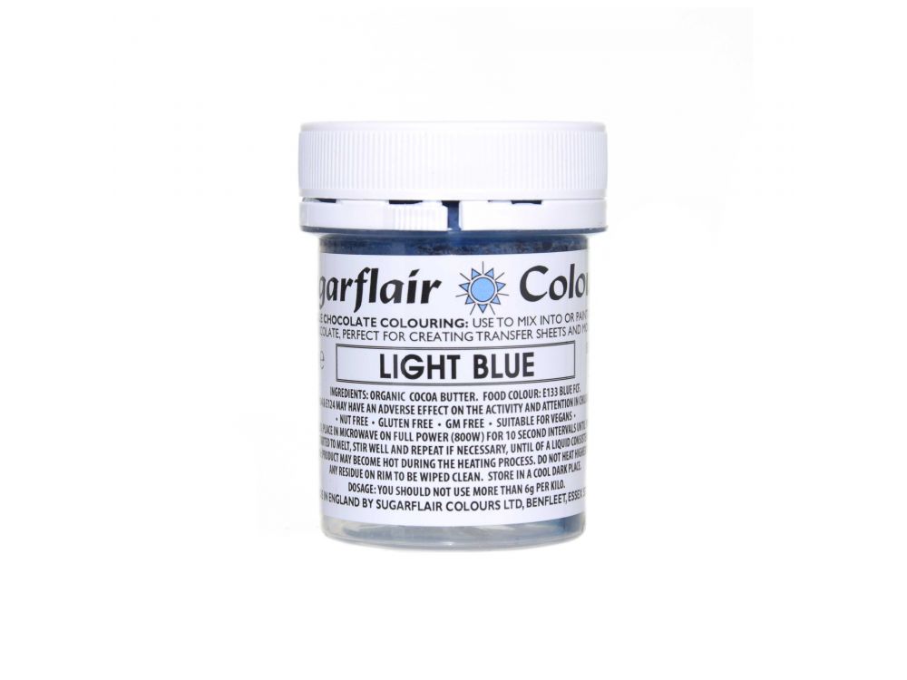Chocolate dye - Sugarflair - light blue, 35 g