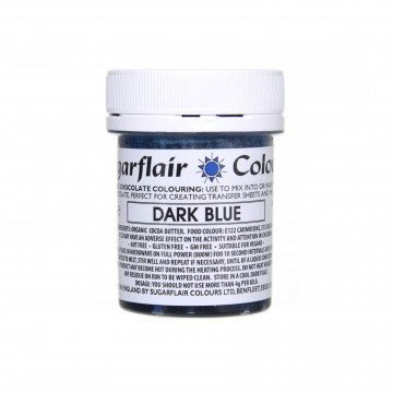 Chocolate dye - Sugarflair - dark blue, 35 g