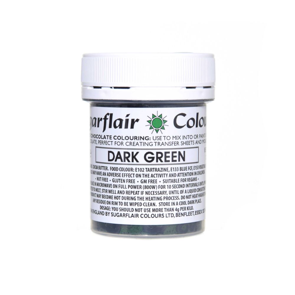 Chocolate dye - Sugarflair - Dark Green, 35 g