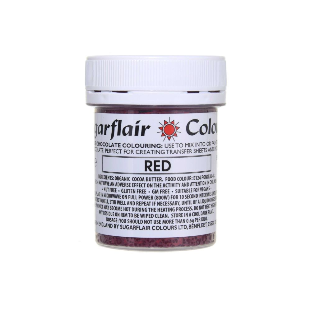 Barwnik do czekolady - Sugarflair - Red, 35 g