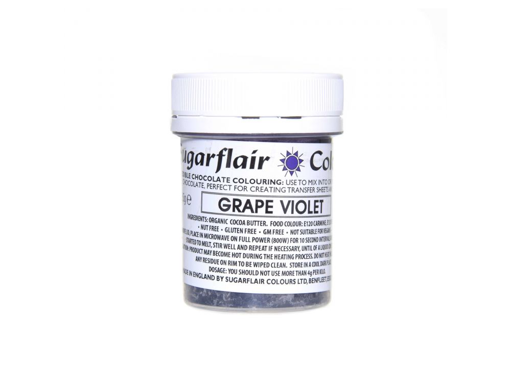 Barwnik do czekolady - Sugarflair - fiolet winogronowy, 35 g
