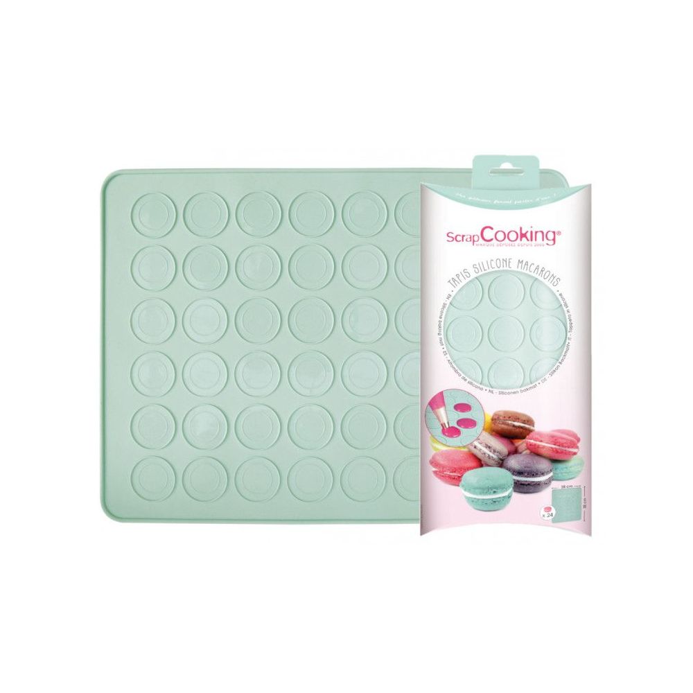 Silicone mat for macaroons - ScrapCooking - 38 x 28 cm, 48 pcs.