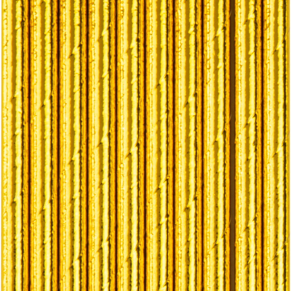 Słomki papierowe - złote, 19,5 cm, 10 szt.