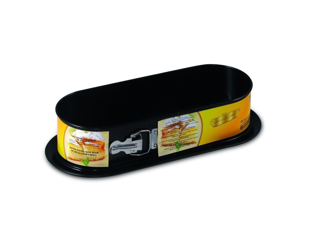 Tortownica prostokątna non-stick - SNB - zapinana, 34 x 12 cm