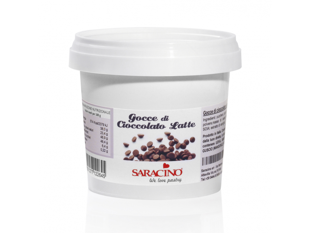 Pastylki czekoladowe - Saracino - mleczna czekolada, 250 g
