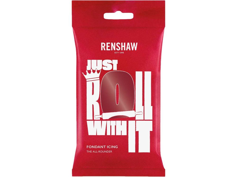 Masa cukrowa - Renshaw - Ruby Red, rubinowa, 250 g
