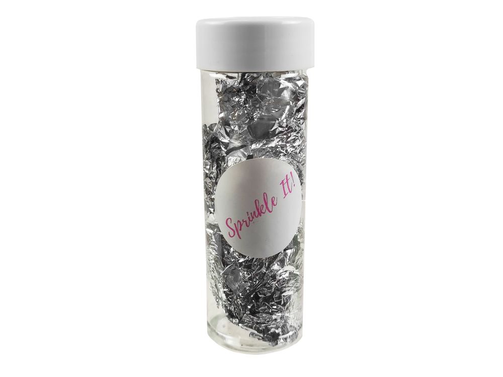 Decorative flakes - Sprinkle It! - silver, 2 g