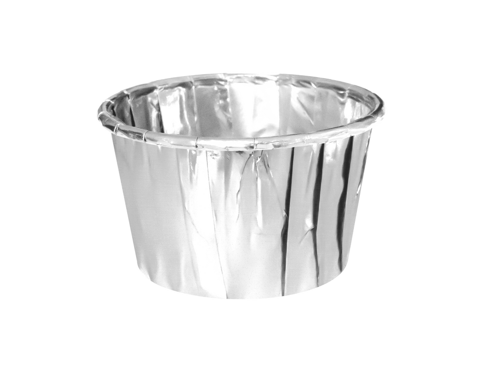 Muffin cases - silver, 50 x 40 mm, 50 pcs.