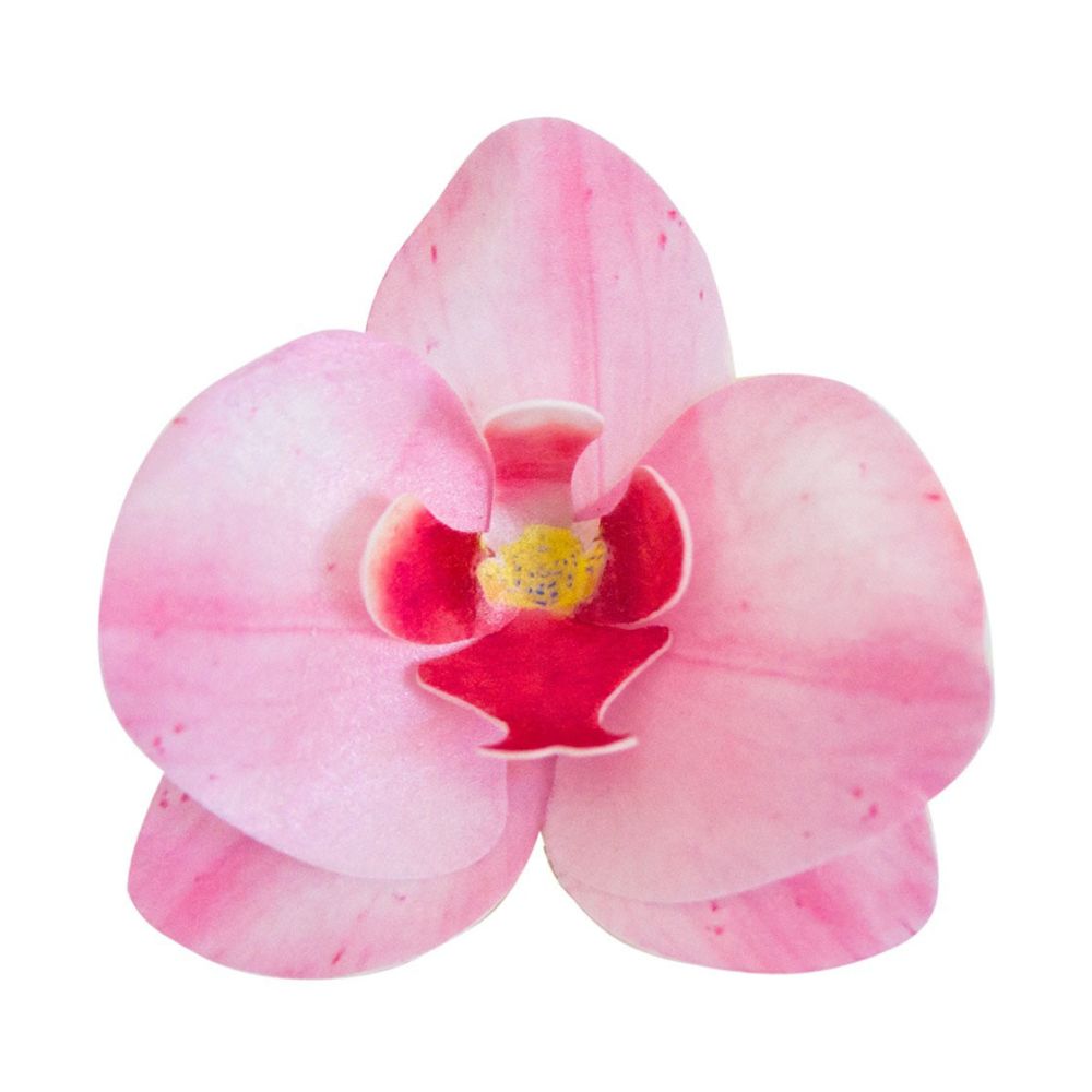 Storczyki waflowe - Rose Decor - 3D, różowe, 10 szt.