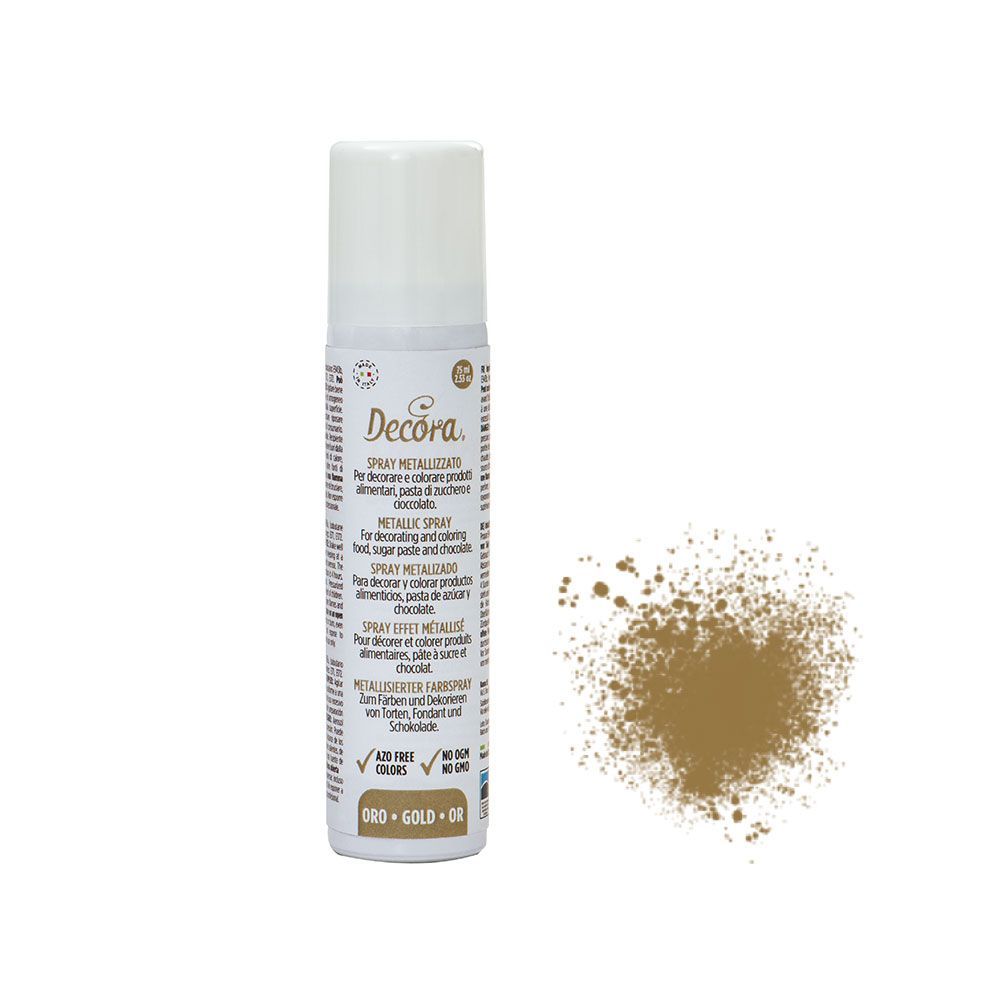 Spray dye - Decora - gold, 75 ml