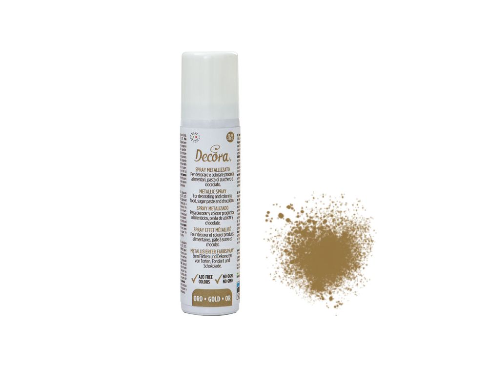 Spray dye - Decora - gold, 75 ml