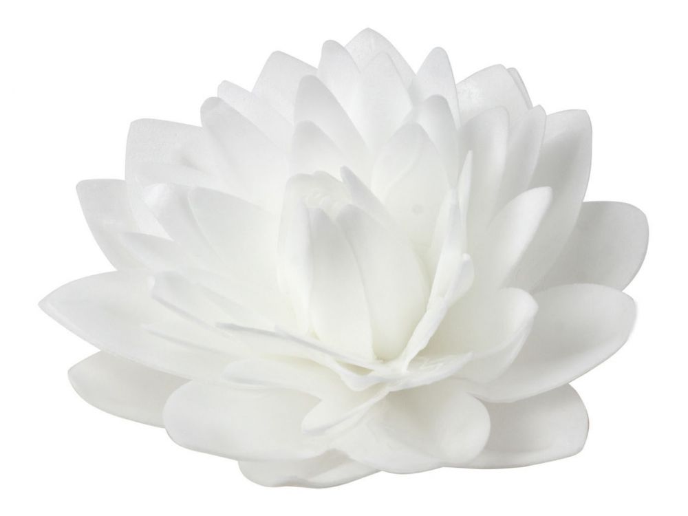 Dalia waflowa - Rose Decor -  3D, biała