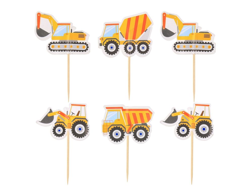 Muffin toppers - GoDan - Construction Site, mix, 6 pcs.