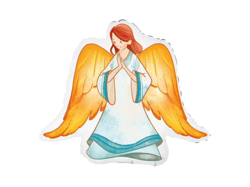 Foil balloon - Angel, girl, 70 cm