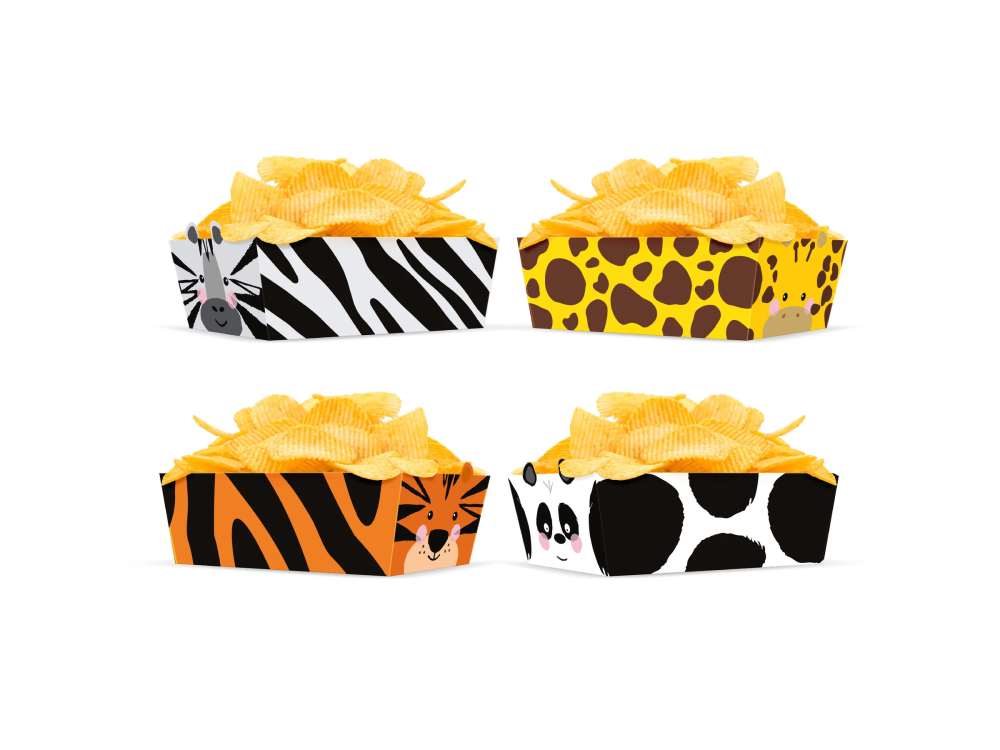 Boxes for chips - Animals, 4 pcs.