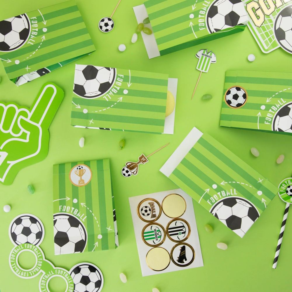 Paper bags for sweets - Football, 6 pcs.