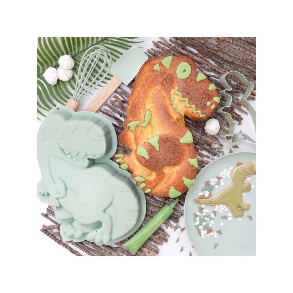 Cake baking set - ScrapCooking - Dinosaur, 4 elements