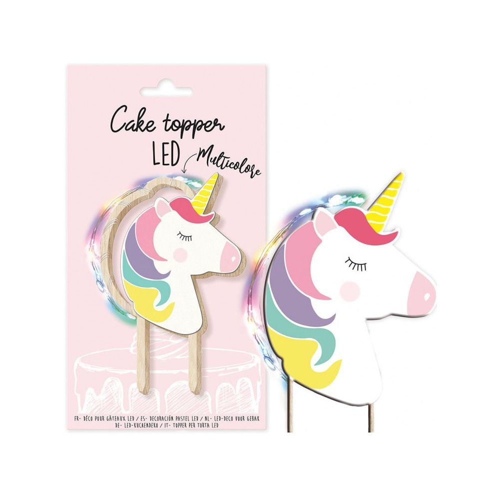Cake topper - ScrapCooking - Unicorn LED