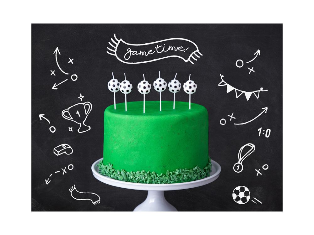Birthday candles - PartyDeco - balls, 6 pcs.