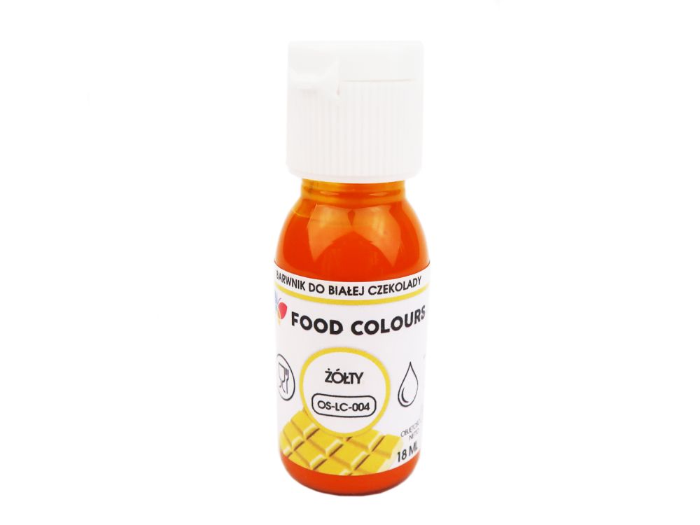 Food coloring for white chocolate - Food Colors - yellow, 18 ml