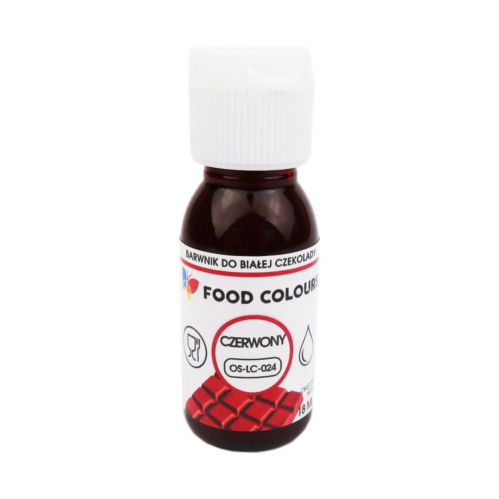 Food coloring for white chocolate - Food Colors - red, 18 ml