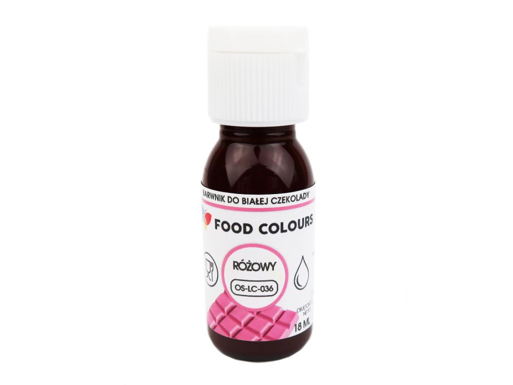 Food coloring for white chocolate - Food Colors - pink, 18 ml