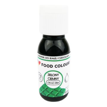 Food coloring for white chocolate - Food Colors - dark green, 18 ml