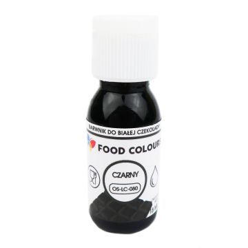 Barwnik spożywczy do białej czekolady - Food Colours - czarny, 18 ml