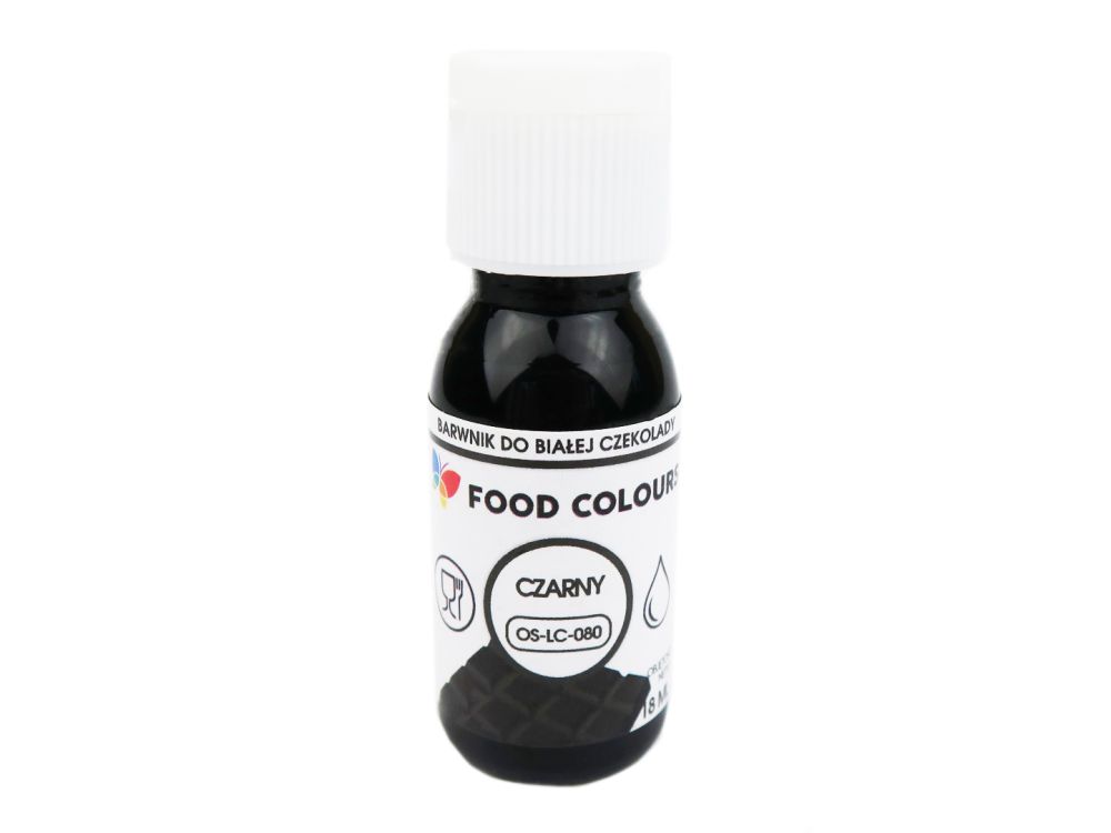 Food coloring for white chocolate - Food Colors - black, 18 ml