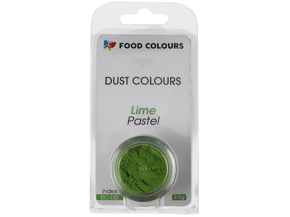 Barwnik pudrowy, pastelowy - Food Colours - Lime, 2,5 g