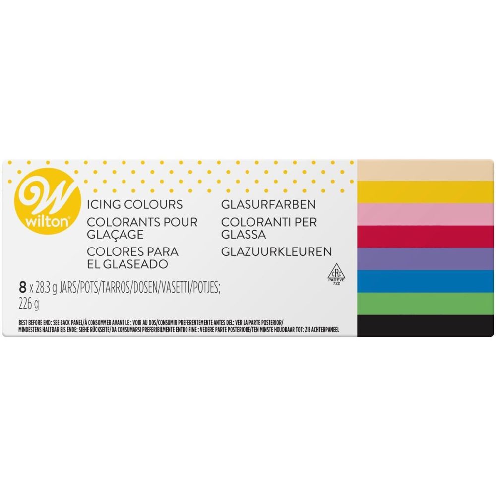 A set of food colors in the gel - Wilton - 8 colors