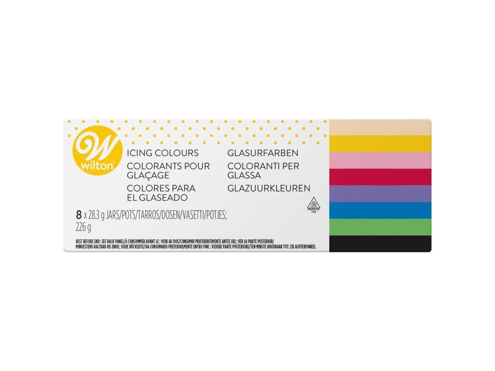 A set of food colors in the gel - Wilton - 8 colors