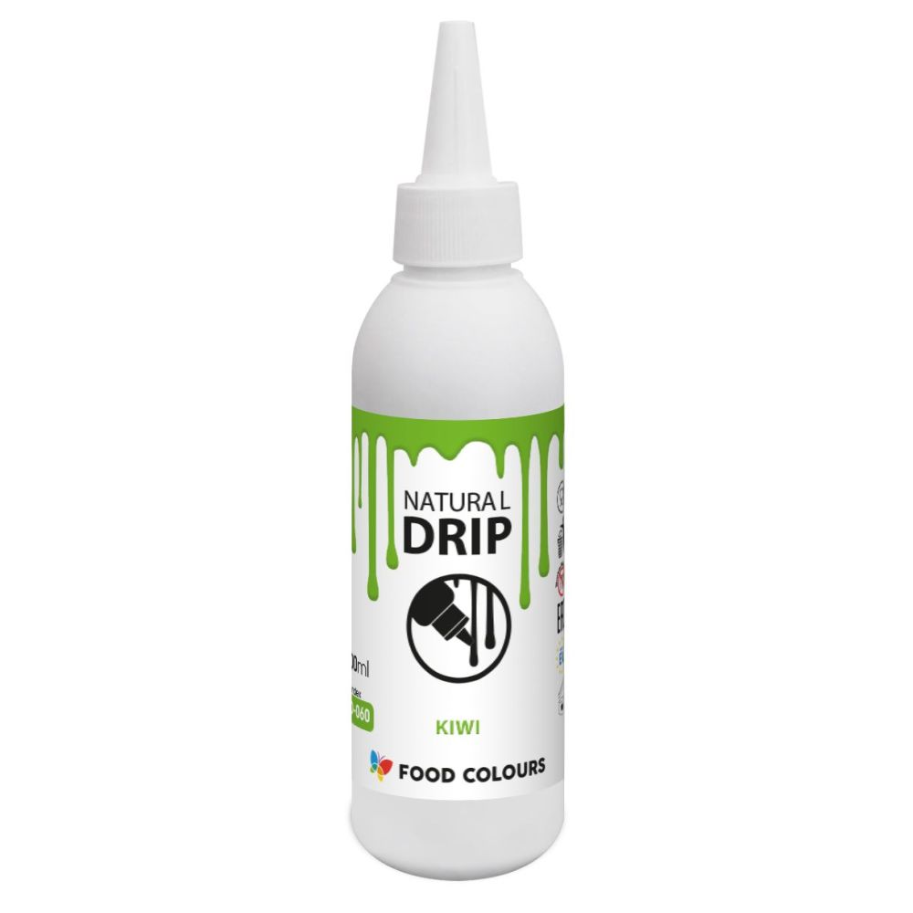 Chocolate Topping Natural Drip - Food Colours - Kiwi, 100 ml