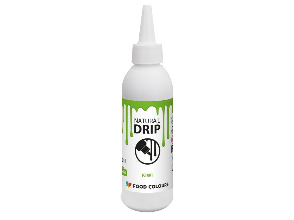 Chocolate Topping Natural Drip - Food Colours - Kiwi, 100 ml