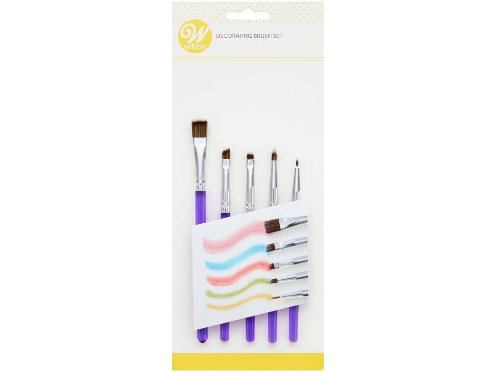 Set of brushes for decoration - Wilton - 5 pcs.