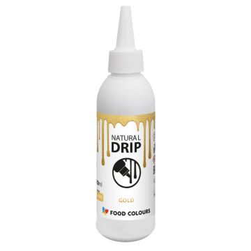 Chocolate Topping Natural Drip - Food Colours - Gold, 100 ml